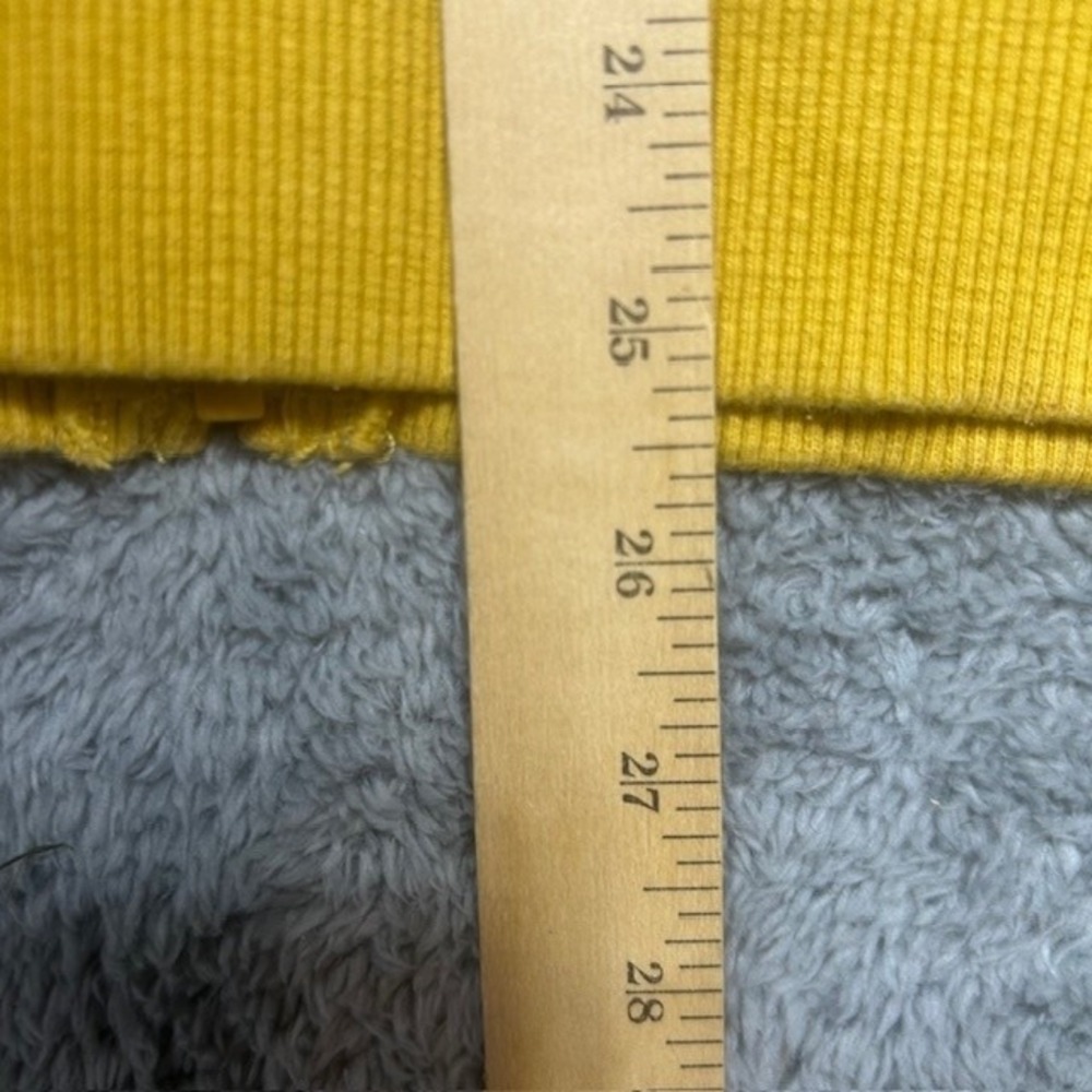 North Face Half Dome Hoodie‎ Womens M Yellow Full Zip Hooded Sweatshirt *SPOTS - Picture 15 of 16